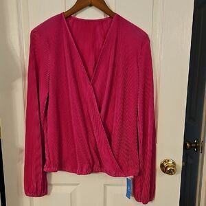 Cupshe Pink Beachy Top, Size Large
